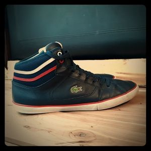Vintage Lacoste mens 11.5 high top sneakers